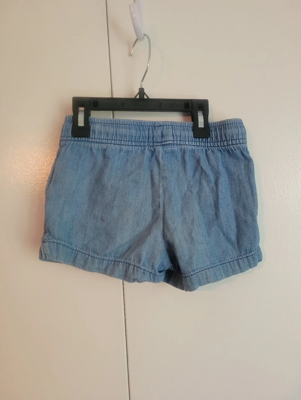 Old Navy Light Blue Denim-Style Elastic Waist Shorts